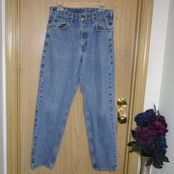 Carhartt Relaxed Fit Light Wash Jeans Size 33x32 - Picture 1 of 9